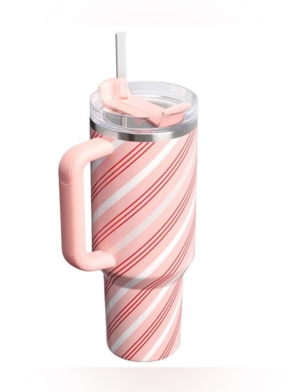 New Stanley Strawberry Twist Striped Travel Tumbler - 40oz - Picture 2 of 3